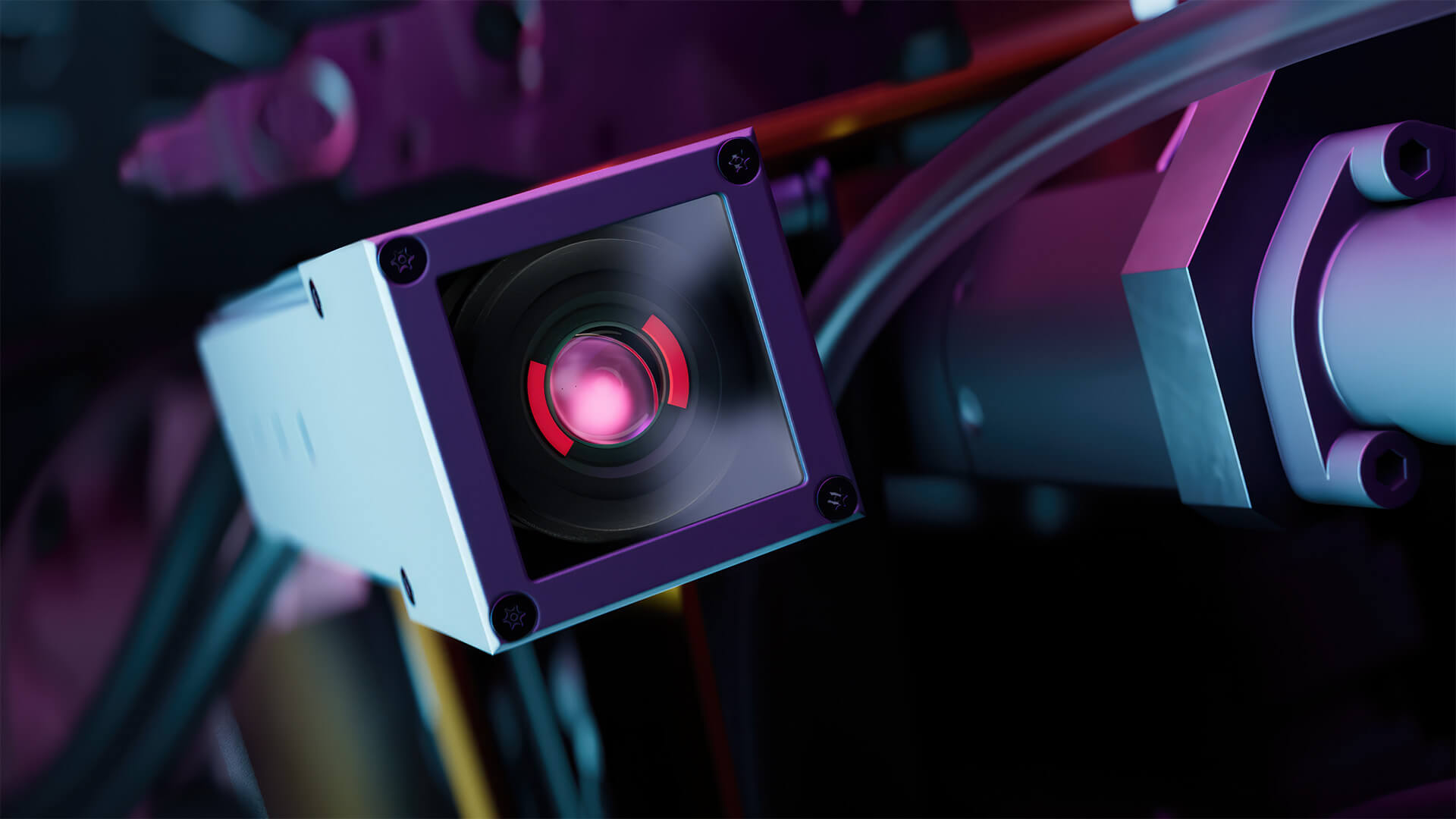 Machine vision camera lens for quality inspection in an industrial automation solution